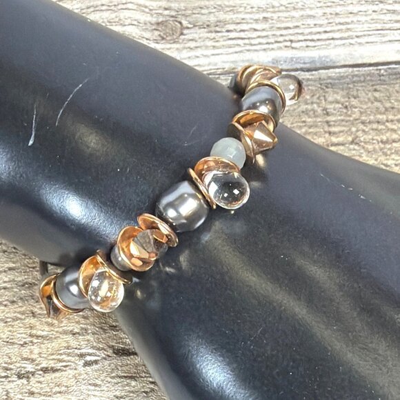 Coeur De Lion Rose Gold Hematite Crystal Bracelet Handmade Germany COA Gift Box - Picture 5 of 16